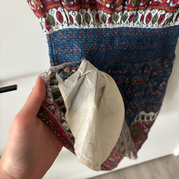 Boho Western Faherty Bemini Smocked Dress EUC Size S - Picture 12 of 13